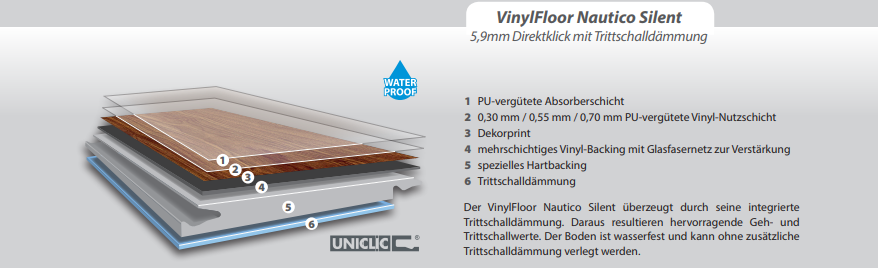 Premium Vinylfloor Eco Nuss Rustikal